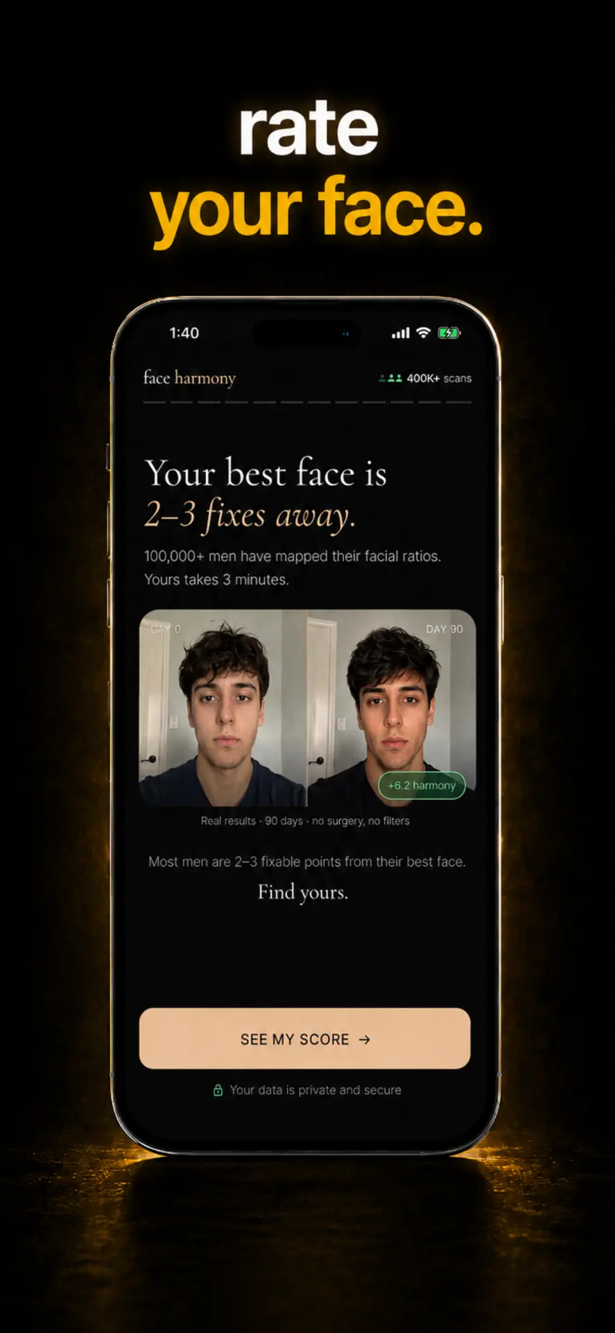 Rate your face — objective, scientifically-backed facial analysis